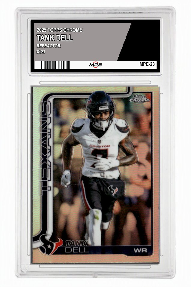 2025 TOPPS CHROME REFRACTOR #123 TANK DELL MPE 10 GEM/MT — graded card up for auction