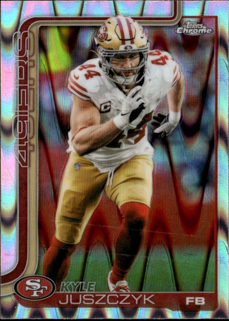 2025 Topps Chrome Kyle Juszczyk graded slab