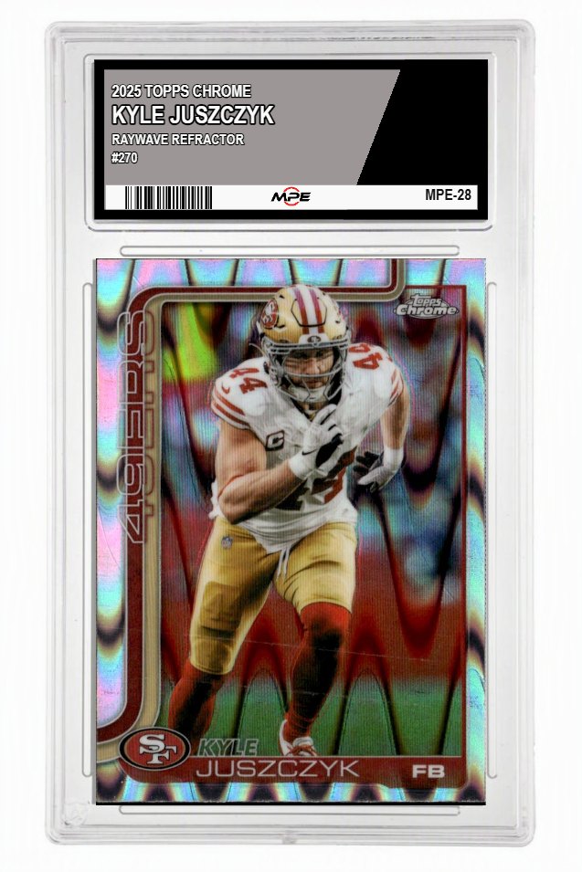 2025 TOPPS CHROME RAYWAVE REFRACTOR #270 KYLE JUSZCZYK MPE 9.5 MINT+ — graded card up for auction
