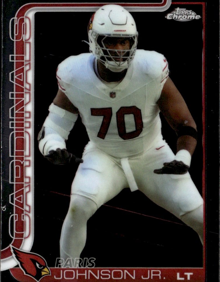 2025 Topps Chrome Paris Johnson Jr. graded slab