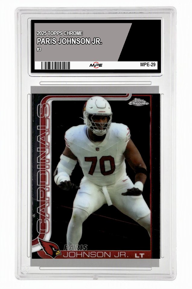 2025 TOPPS CHROME #3 PARIS JOHNSON JR. MPE 10 GEM/MT — graded card up for auction
