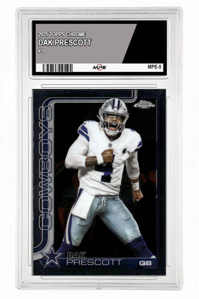 2025 TOPPS CHROME #79 DAK PRESCOTT MPE 10 GEM/MT — graded card up for auction