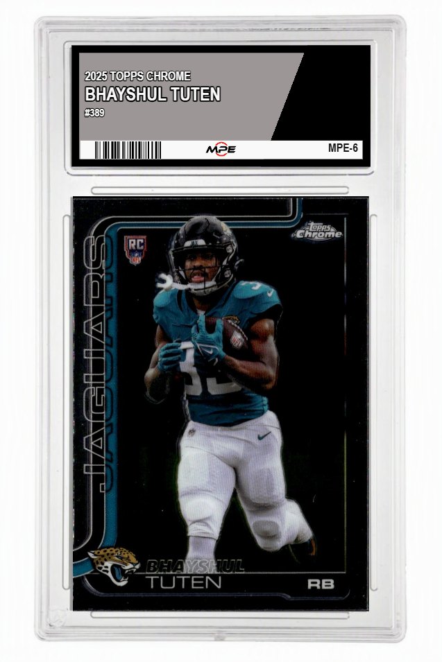 2025 TOPPS CHROME #389 BHAYSHUL TUTEN MPE 9 MINT — graded card auctioned from the MPE vault