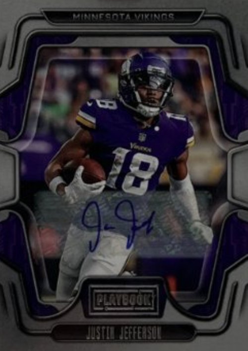 2022 Playbook Justin Jefferson graded slab