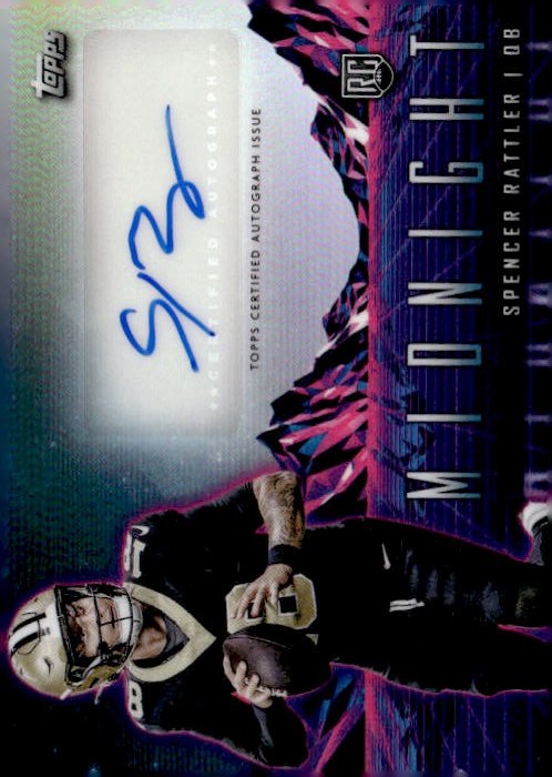 2024 Topps Midnight Spencer Rattler graded slab