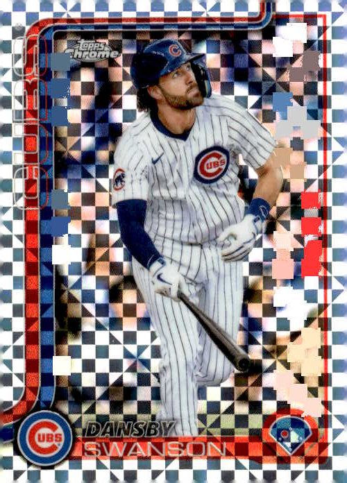 2025 Topps Chrome Dansby Swanson graded slab