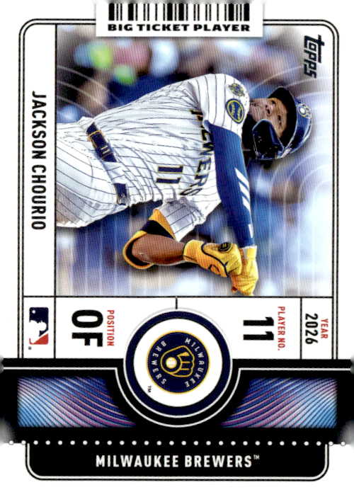 2026 Topps Jackson Chourio graded slab