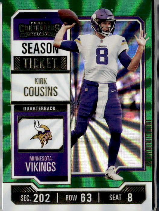 2023 Contenders Kirk Cousins graded slab