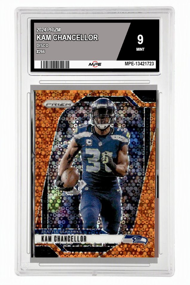 2024 PRIZM DISCO #266 KAM CHANCELLOR MPE 9 MINT — graded card up for auction