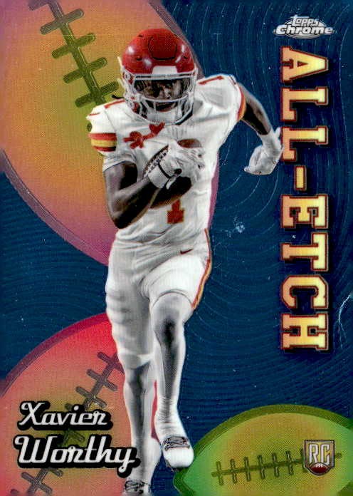 2024 Topps Chrome Xavier Worthy graded slab