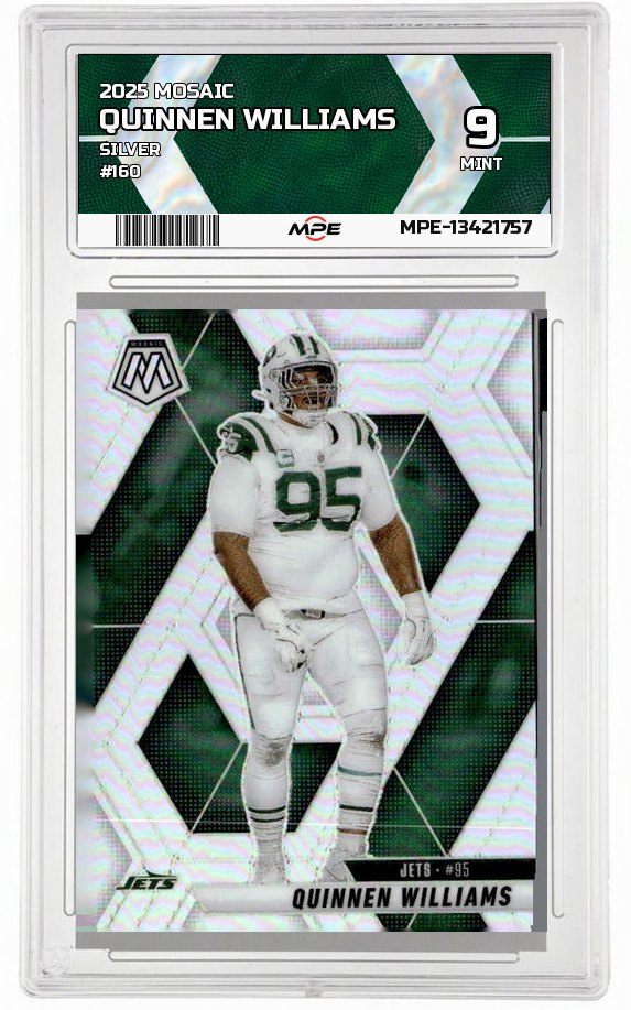 2025 MOSAIC SILVER #160 QUINNEN WILLIAMS MPE 9 MINT — graded card auctioned from the MPE vault