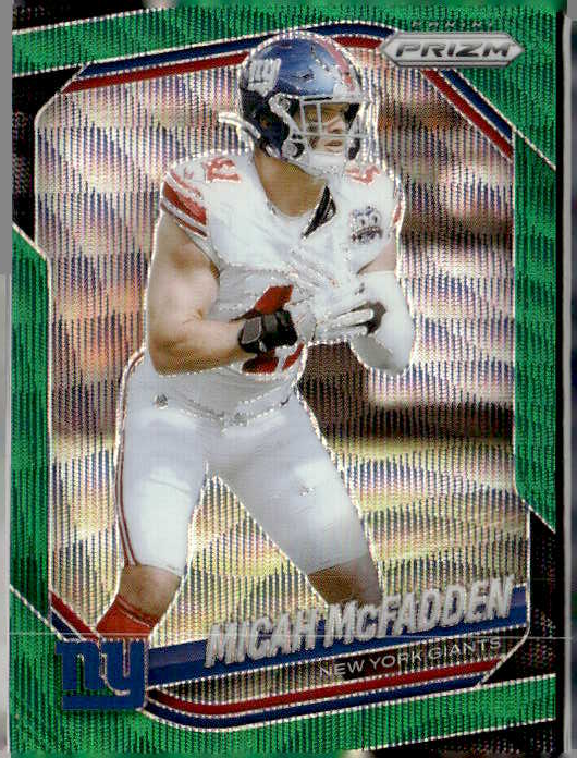 2025 Prizm Micah McFadden graded slab