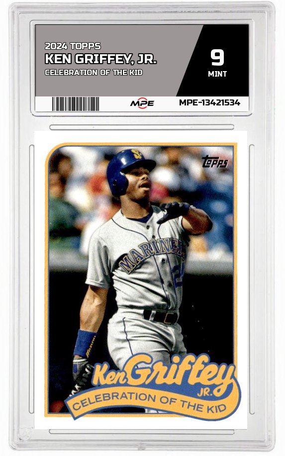 2024 TOPPS CELEBRATION OF THE KID KEN GRIFFEY, JR. MPE 9 MINT — graded card auctioned from the MPE vault