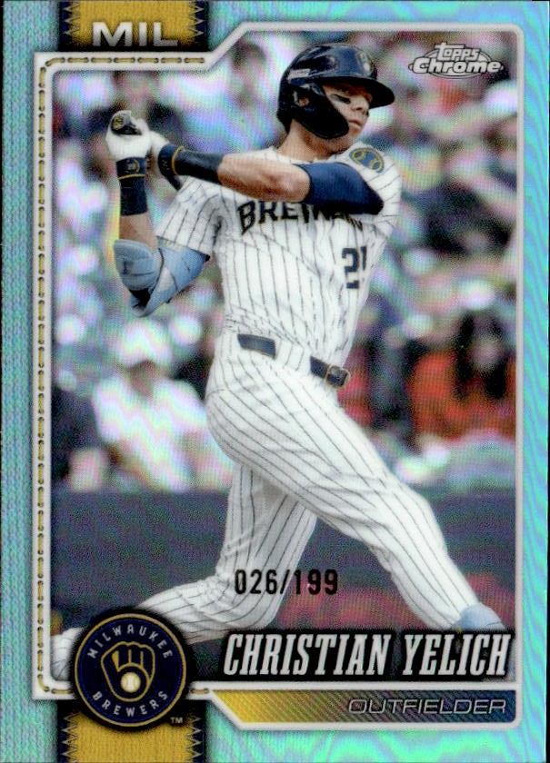 2026 Topps Chrome Christian Yelich graded slab
