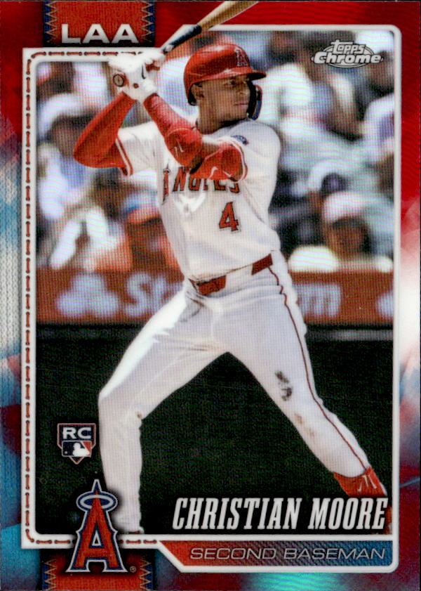 2026 Topps Chrome Christian Moore graded slab