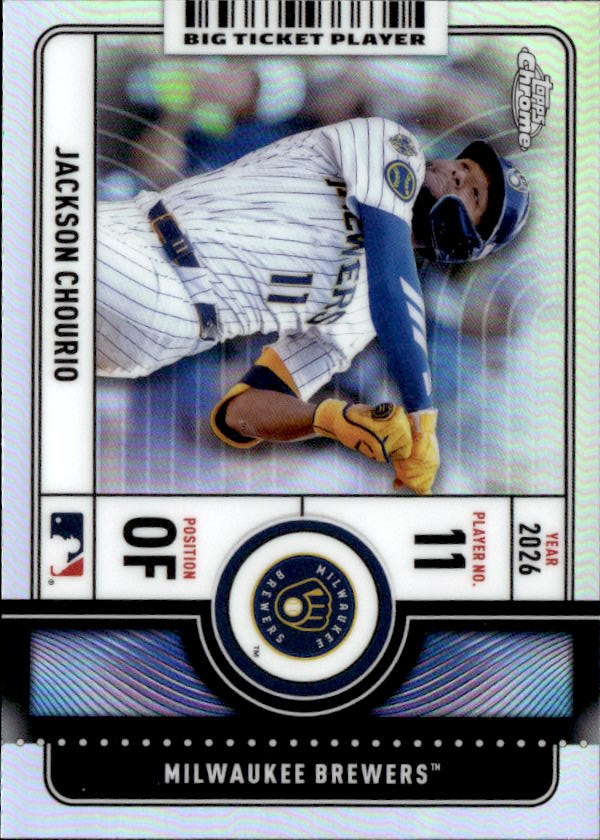 2026 Topps Chrome Jackson Chourio graded slab