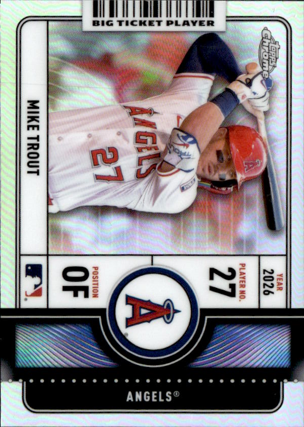 2026 Topps Chrome Mike Trout graded slab