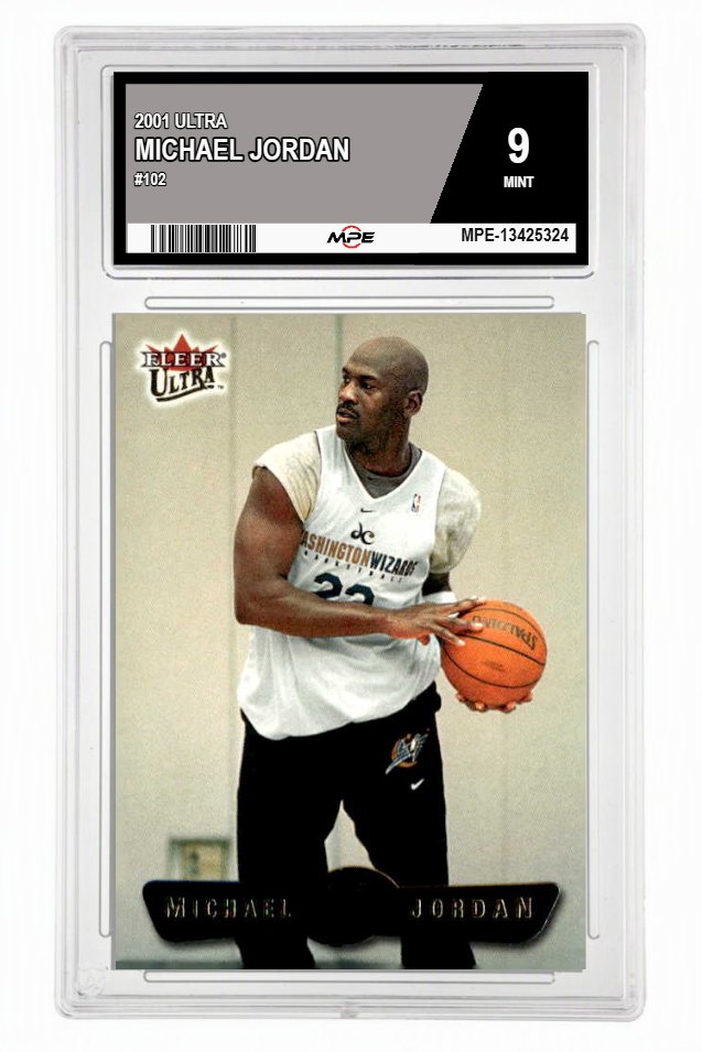 2001 ULTRA #102 MICHAEL JORDAN MPE 9 MINT — graded card up for auction