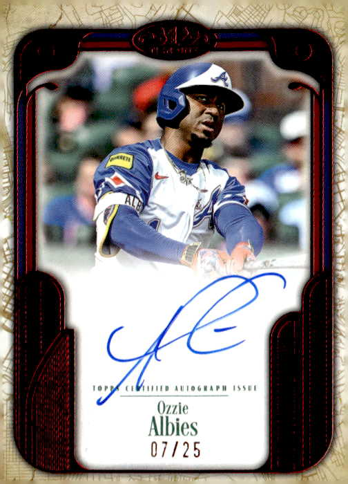 OZZIE ALBIES — 2026 TOPPS TIER ONE MINT+ — graded card auctioned from the MPE vault