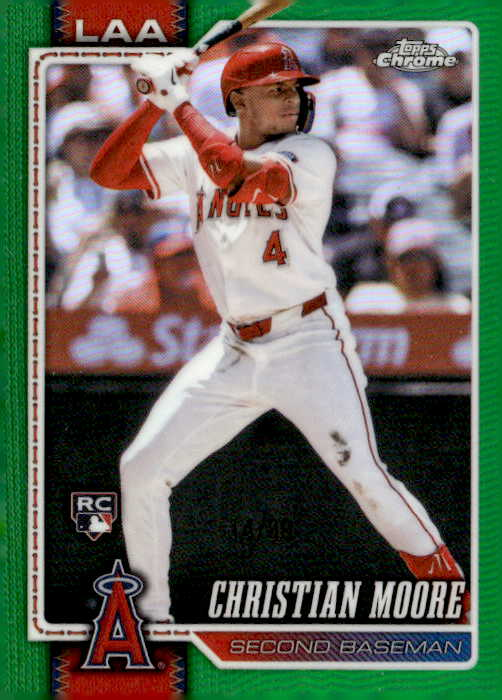2026 Topps Chrome Christian Moore graded slab