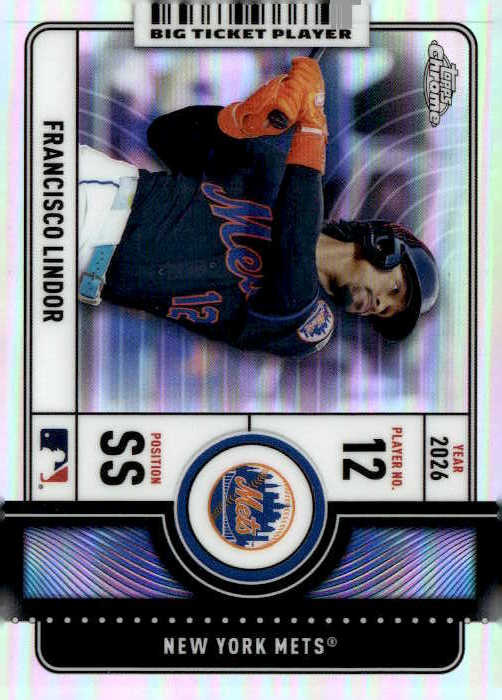 2026 Topps Chrome Francisco Lindor graded slab