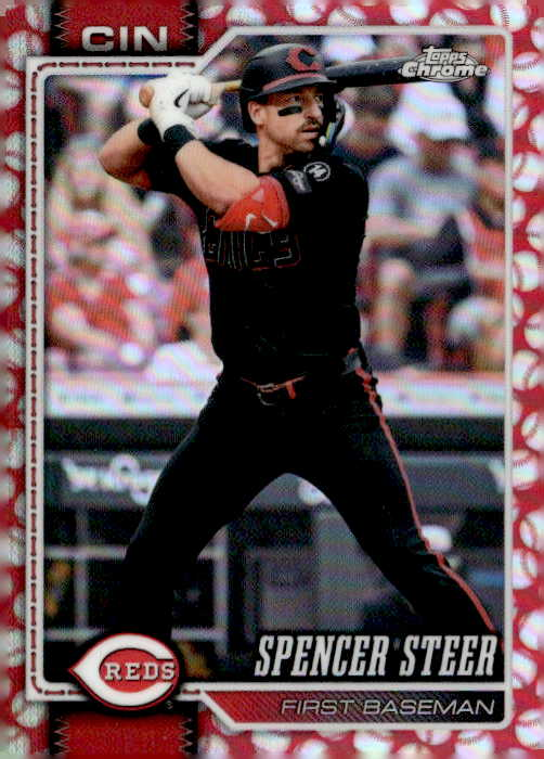 2026 Topps Chrome Spencer Steer graded slab