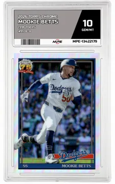 2026 TOPPS CHROME 1991 TOPPS #91CB-8 MOOKIE BETTS MPE 10 GEM/MT — graded card up for auction