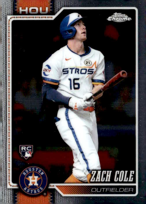 2026 Topps Chrome Zach Cole graded slab