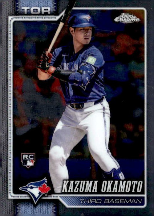 2026 Topps Chrome Kazuma Okamoto graded slab