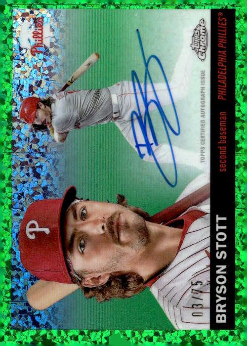 2025 Platinum Anniversary Bryson Stott graded slab