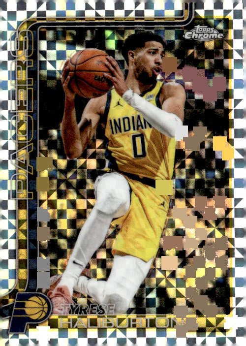 2025 Topps Chrome Upd. Haliburton graded slab