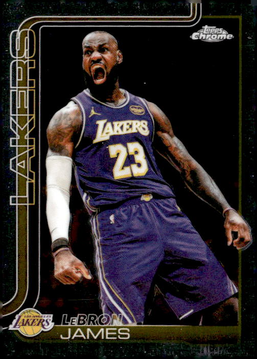 2025 Topps Chrome Upd. Lebron James graded slab