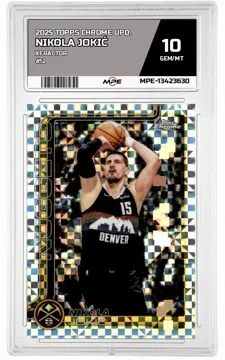 2025 TOPPS CHROME UPD. XFRACTOR #12 NIKOLA JOKIĆ MPE 10 GEM/MT — graded card up for auction