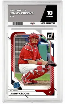 2026 DONRUSS #78 JIMMY CROOKS MPE 10 GEM/MT — graded card up for auction