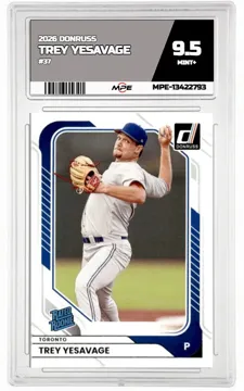 2026 DONRUSS #37 TREY YESAVAGE MPE 9.5 MINT+ — graded card up for auction
