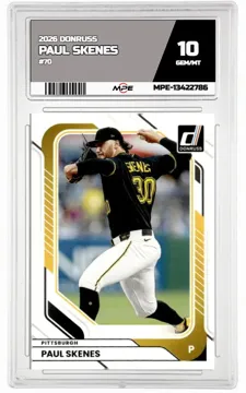 2026 DONRUSS #70 PAUL SKENES MPE 10 GEM/MT — graded card up for auction