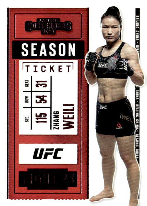 2021 Chronicles UFC Zhang Weili graded slab