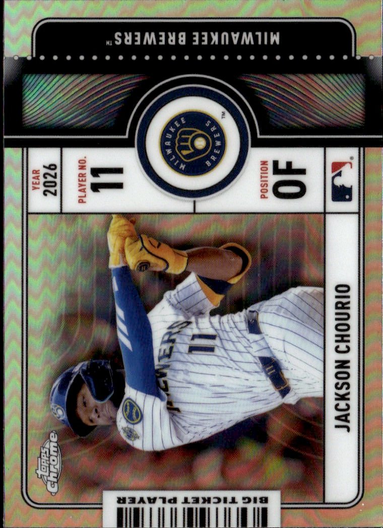 2026 Topps Chrome Jackson Chourio graded slab