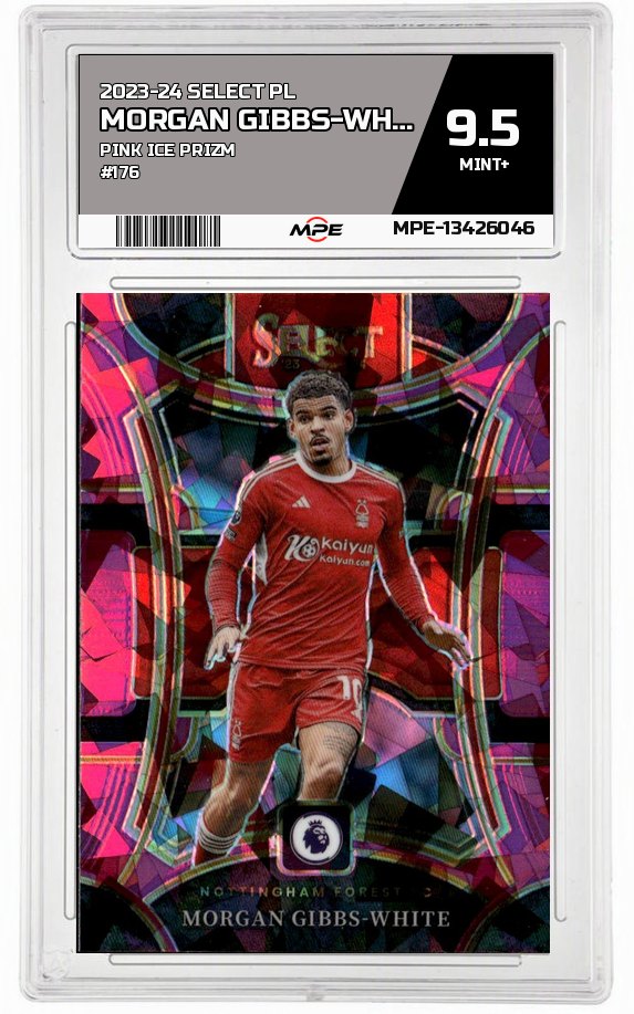 2023-24 SELECT PL PINK ICE PRIZM #176 MORGAN GIBBS-WHITE MPE 9.5 MINT+ — graded card auctioned from the MPE vault