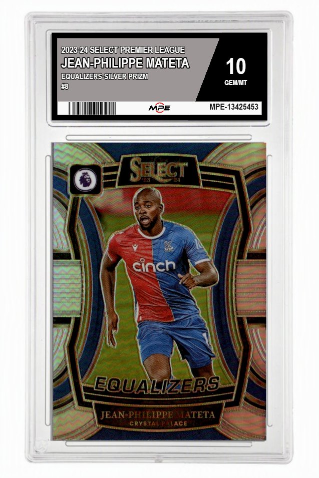 2023-24 SELECT PREMIER LEAGUE EQUALIZERS-SILVER PRIZM #8 JEAN-PHILIPPE MATETA MPE 10 GEM/MT — graded card up for auction