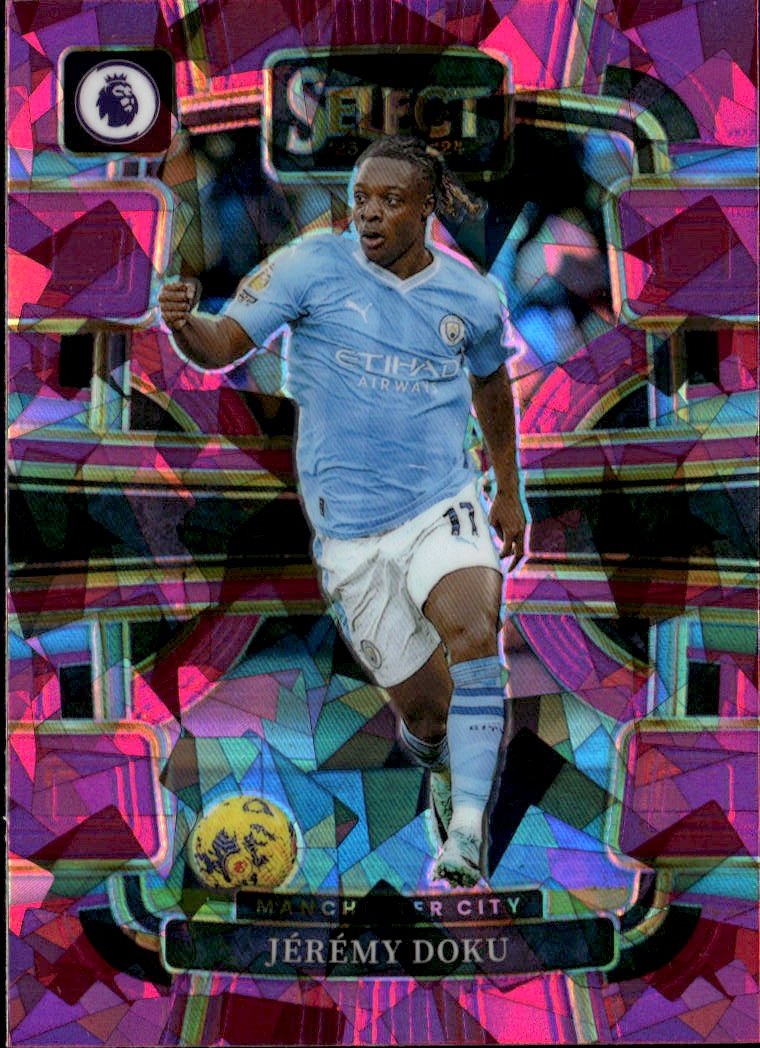 2023-24 Select Premier League Jérémy Doku graded slab