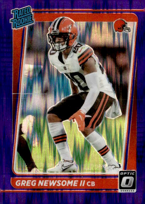 2021 Donruss Optic Greg Newsome II graded slab