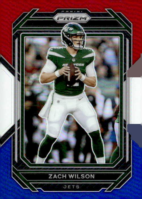 2022 Prizm Zach Wilson graded slab