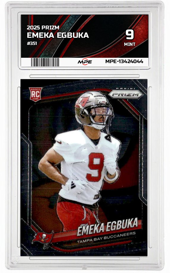 2025 PRIZM #351 EMEKA EGBUKA MPE 9 MINT — graded card auctioned from the MPE vault