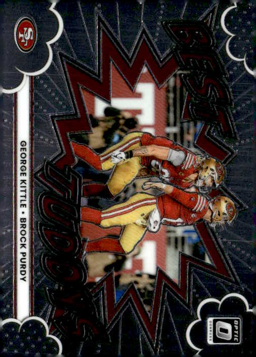 2025 Donruss Optic G. Kittle / B. Purdy graded slab