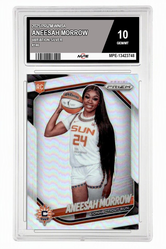 2025 PRIZM WNBA VARIATION-SILVER #146 ANEESAH MORROW MPE 10 GEM/MT — graded card up for auction