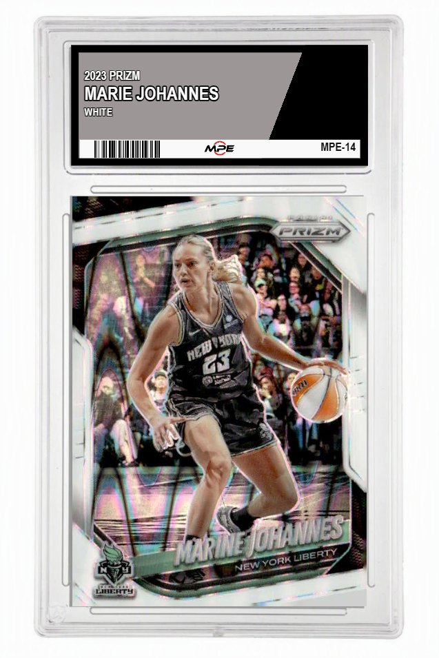 2025 PRIZM WNBA WHITE SEISMIC PRIZM #90 MARIE JOHANNES MPE 9.5 MINT+ — graded card up for auction