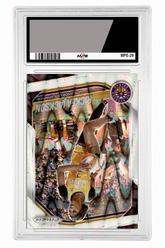 2025 PRIZM WNBA WHITE SEISMIC PRIZM #118 RICKEA JACKSON MPE 9 MINT — graded card up for auction