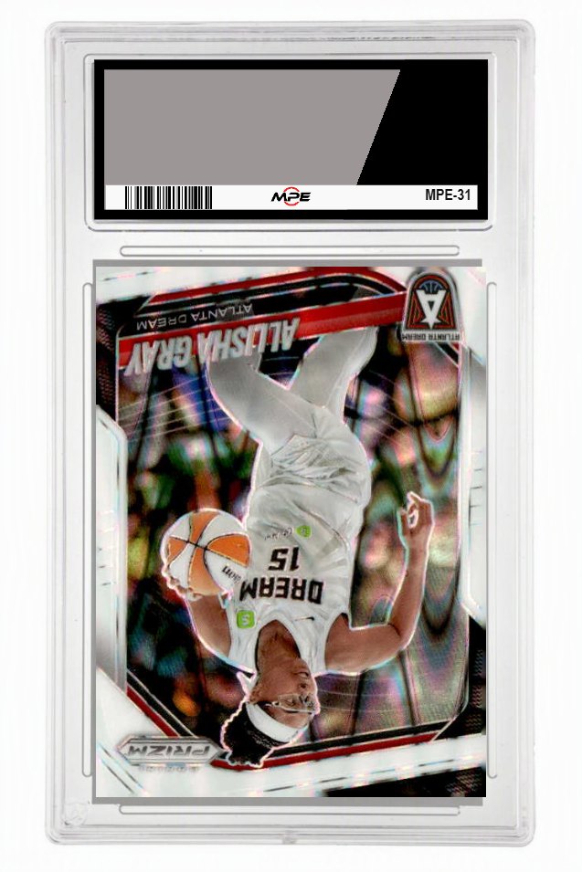 2025 PRIZM WNBA WHITE SEISMIC PRIZM #16 ALISHA GRAY MPE 9.5 MINT+ — graded card up for auction