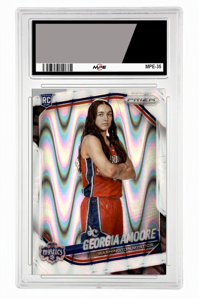 2025 PRIZM WNBA WHITE SEISMIC PRIZM #103 Georgia Amoore MPE 10 GEM/MT — graded card up for auction